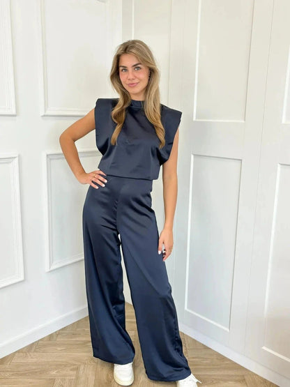 Juna – Elegante tuta senza schienale con gamba larga 10