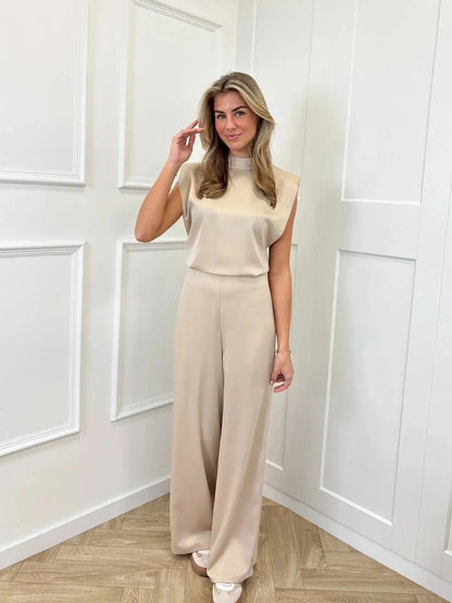 Juna – Elegante tuta senza schienale con gamba larga 5