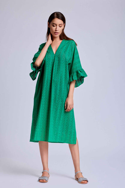 Layla | Abito Elegante con Ricami Artigianali in Pizzo Sangallo 2