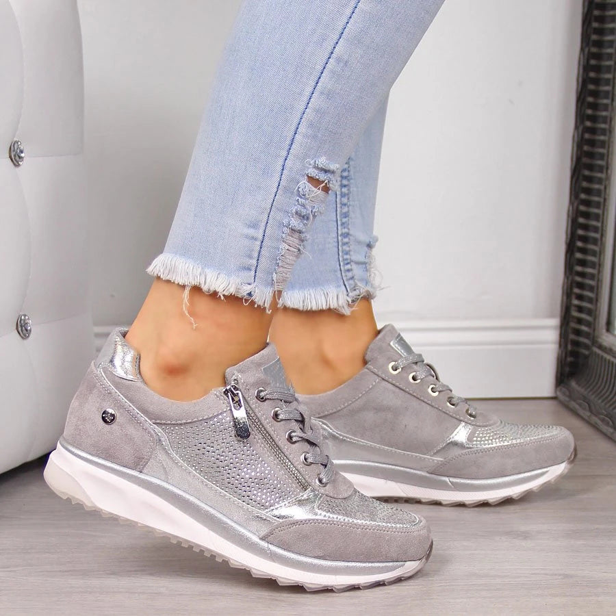 Liora | Sneakers Donna Traspiranti con Cerniera e Suola Antiscivolo 0