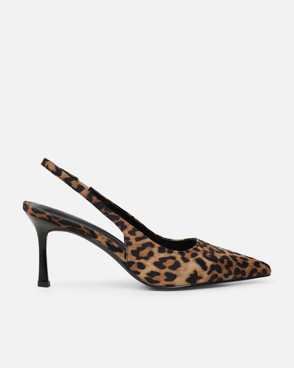 Liorra | Décolleté Slingback Leopardato in Ecopelle 1