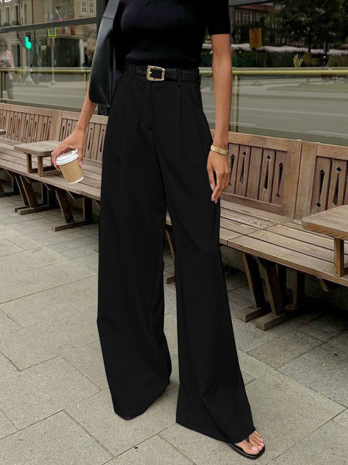 Luna Pantaloni Donna Larghi | Casual Eleganti 4