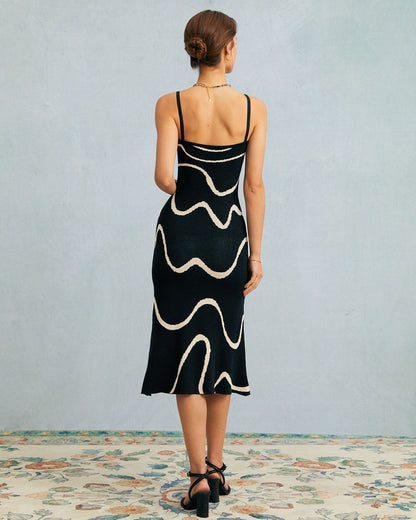 Luna | Abito Midi Elegante in Maglia con Orlo a Sirena 6