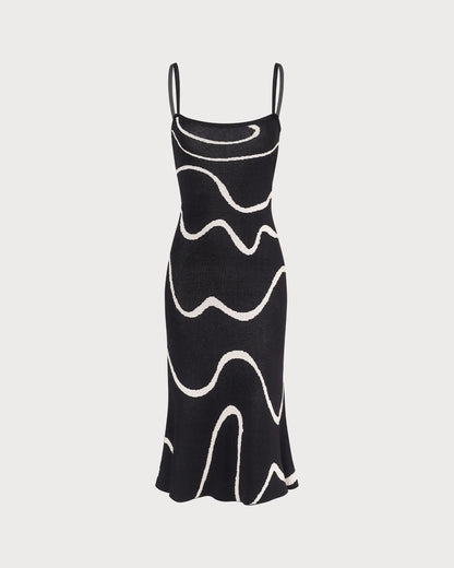 Luna | Abito Midi Elegante in Maglia con Orlo a Sirena 7