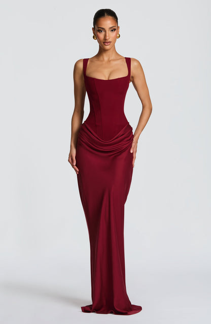 Lunaria | Abito da Donna Maxi con Top a Corsetto e Gonna Drappeggiata 0