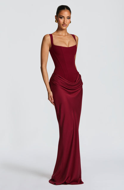 Lunaria | Abito da Donna Maxi con Top a Corsetto e Gonna Drappeggiata 1