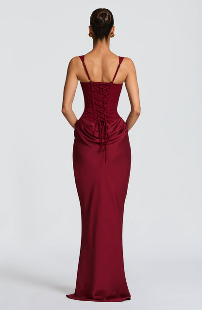 Lunaria | Abito da Donna Maxi con Top a Corsetto e Gonna Drappeggiata 3