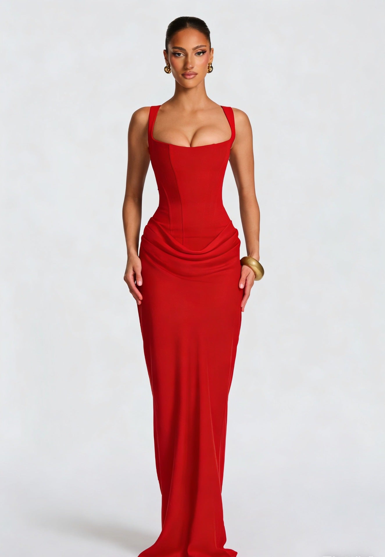Lunaria | Abito da Donna Maxi con Top a Corsetto e Gonna Drappeggiata 5