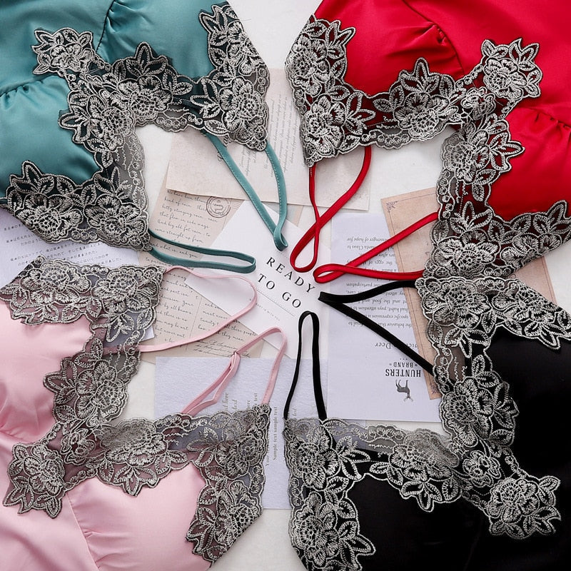 Lunaria | Pigiama da Donna Elegante con Camicia e Pantaloni Fluido 3