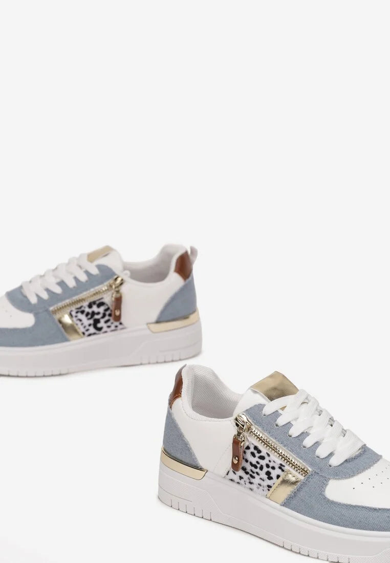 Micky | Sneakers in Denim con Cerniera Decorativa 2