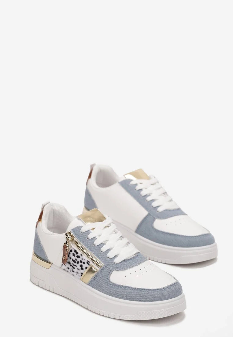 Micky | Sneakers in Denim con Cerniera Decorativa 3