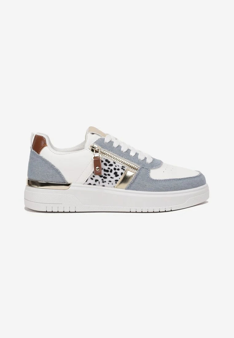 Micky | Sneakers in Denim con Cerniera Decorativa 4