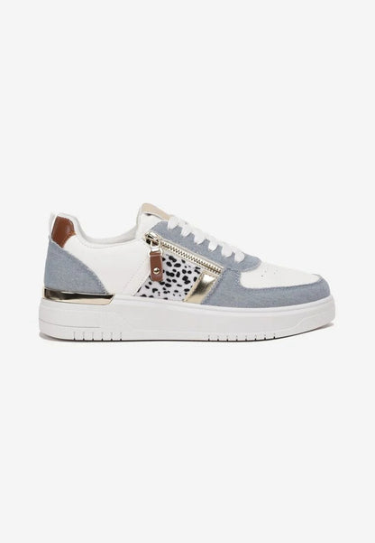 Micky | Sneakers in Denim con Cerniera Decorativa 4