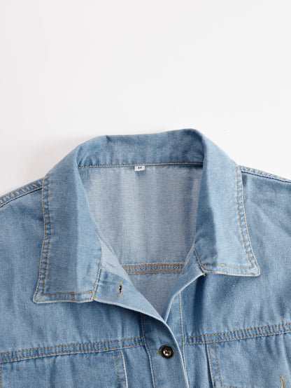 Mira Mini Abito Denim | Abbigliamento Donna Casual con Nappa 5