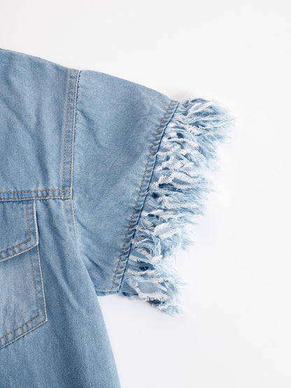 Mira Mini Abito Denim | Abbigliamento Donna Casual con Nappa 6