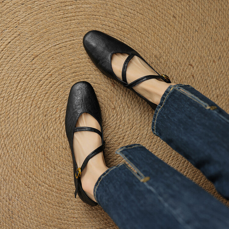 Mira Scarpe Mary Jane | Eleganza Donna in Pelle Nera 4