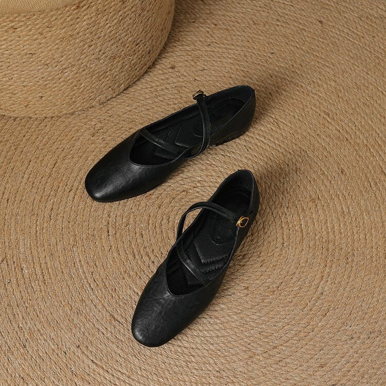 Mira Scarpe Mary Jane | Eleganza Donna in Pelle Nera 5