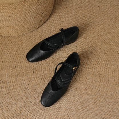 Mira Scarpe Mary Jane | Eleganza Donna in Pelle Nera 5