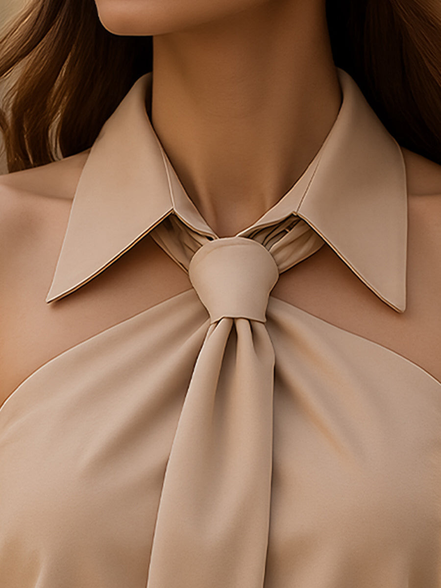 Mira | Camicetta Elegante Donna Senza Maniche con Scollo All'Americana 1