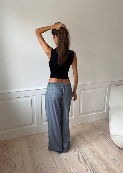 Mira | Canottiere Donna Elegante con Spalline Larghe, Nero 6