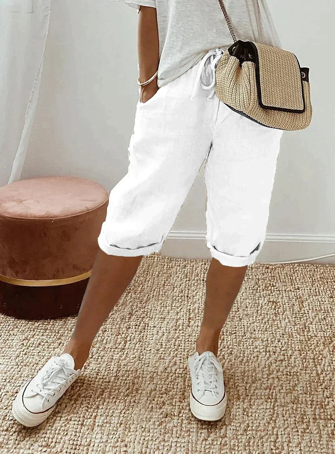Mira | Pantaloni Donna Eleganti in Lino Leggero 3