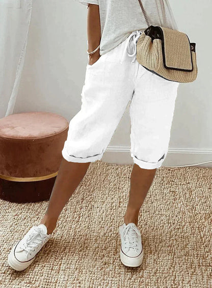 Mira | Pantaloni Donna Eleganti in Lino Leggero 3