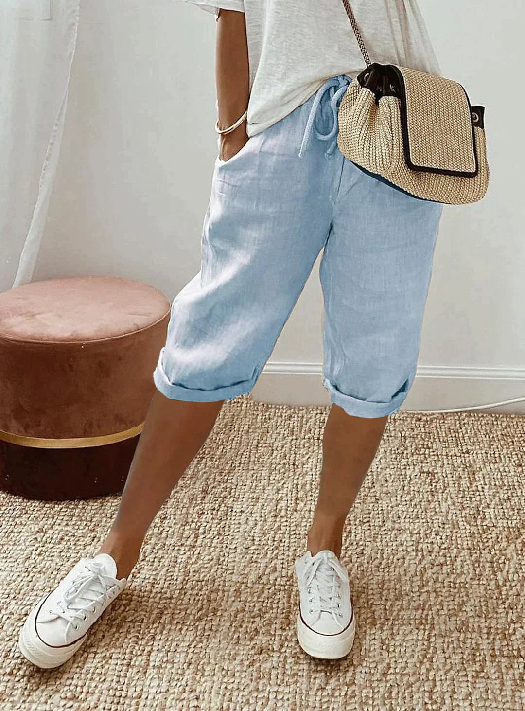 Mira | Pantaloni Donna Eleganti in Lino Leggero 4