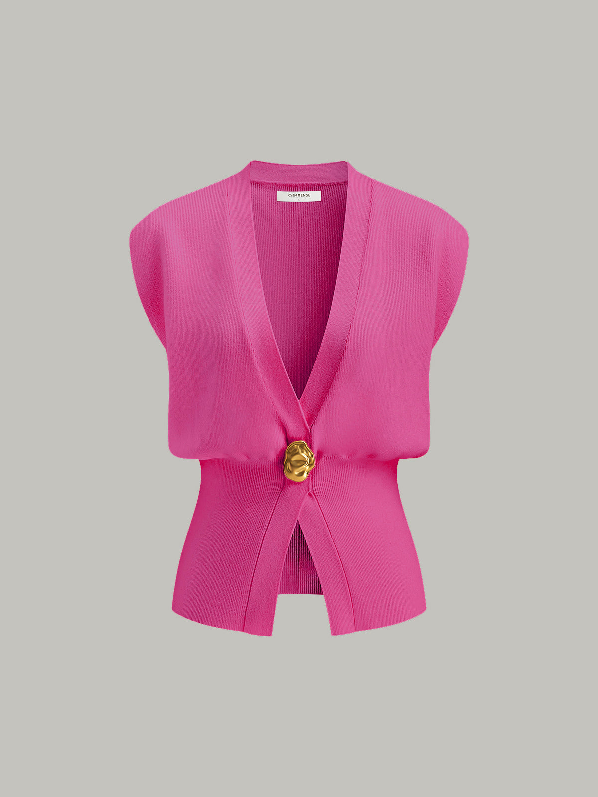 Mistral Gilet | Maglione Scollo a V con Dettagli Abbottonati 10
