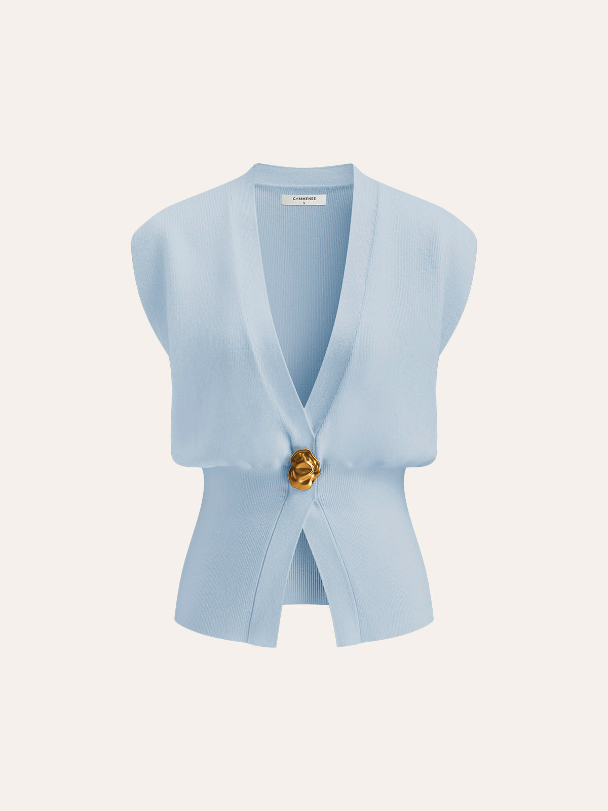 Mistral Gilet | Maglione Scollo a V con Dettagli Abbottonati 13