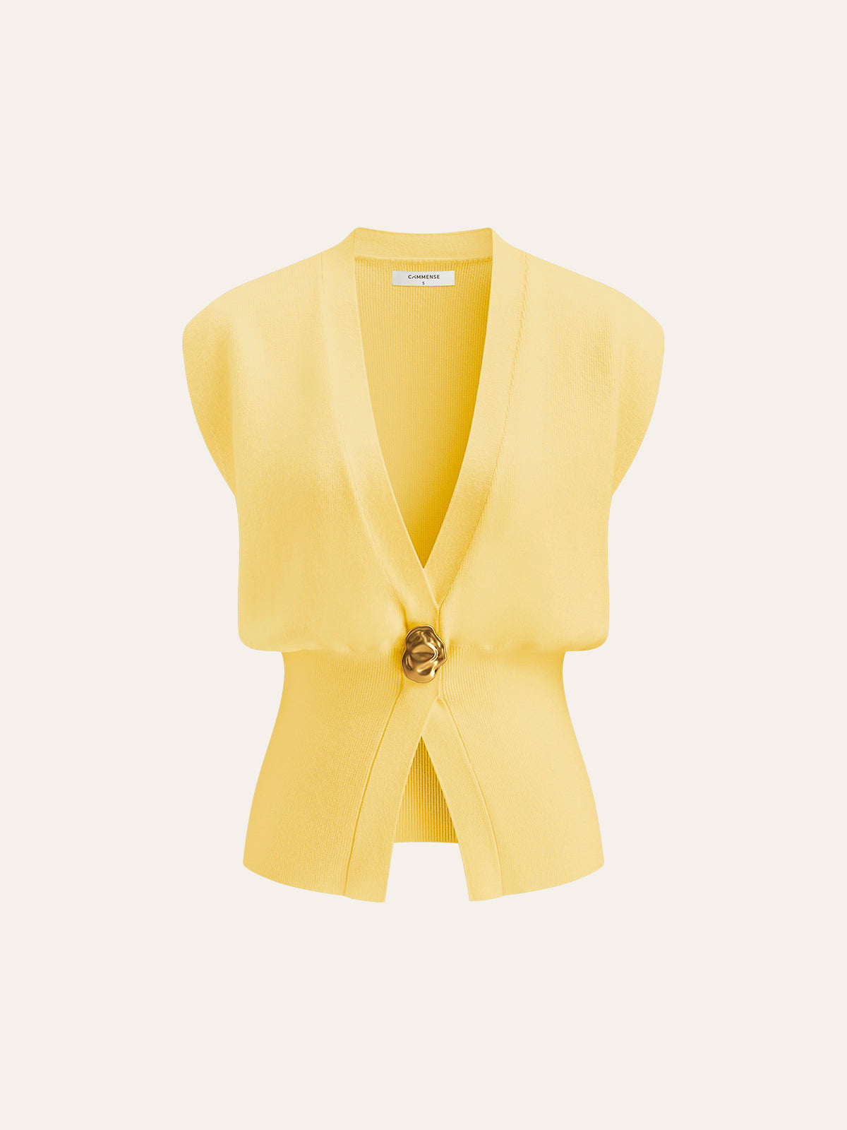 Mistral Gilet | Maglione Scollo a V con Dettagli Abbottonati 14