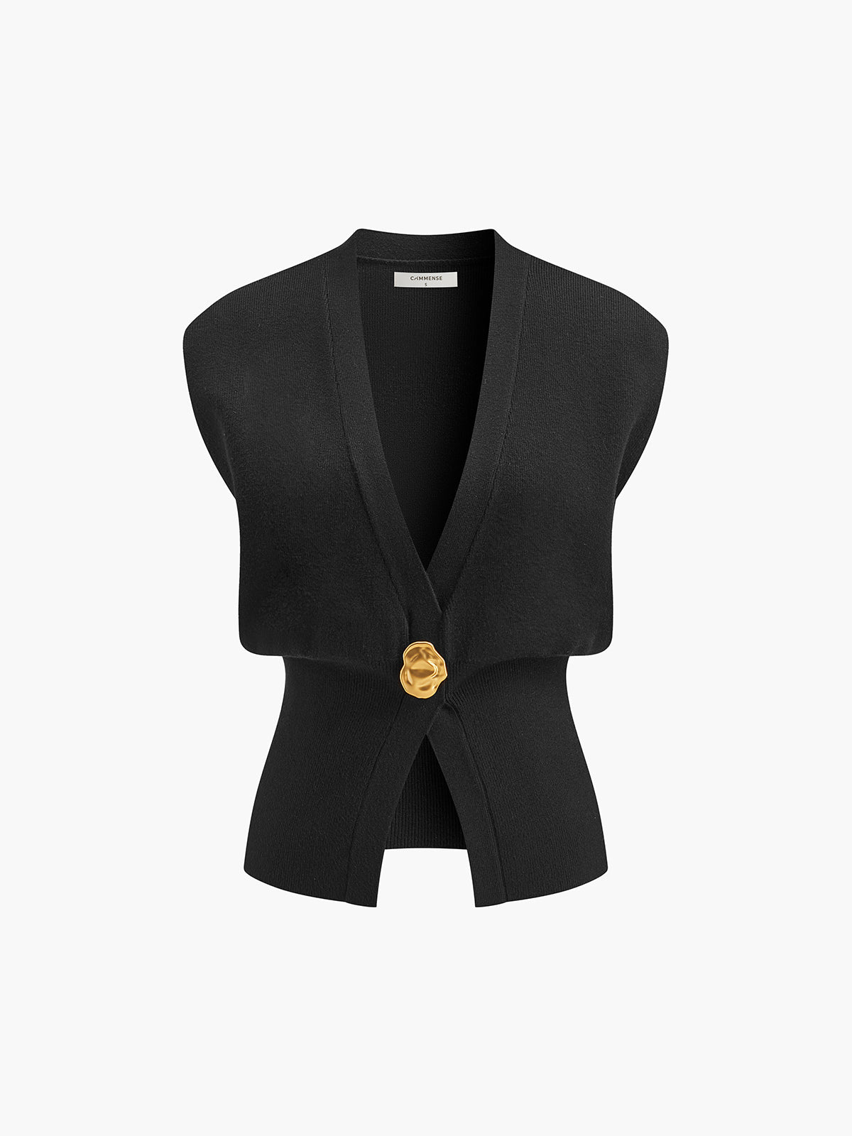 Mistral Gilet | Maglione Scollo a V con Dettagli Abbottonati 6