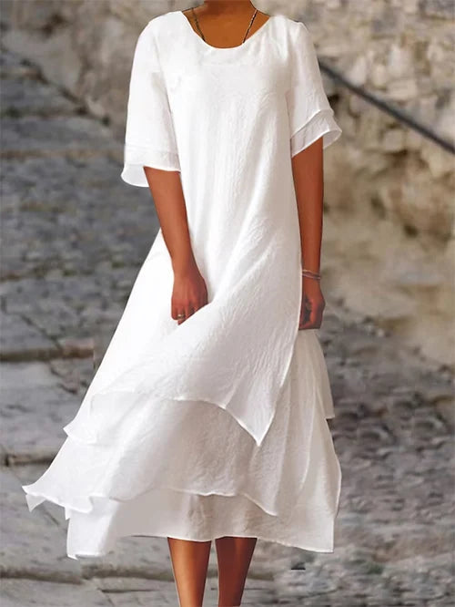 Mistral | Abito Maxi Donna Elegante in Cotone e Lino 0