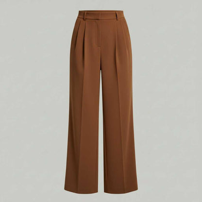 Pantaloni A Gamba Larga Lena | Pantaloni Donna Neri