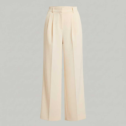 Pantaloni A Gamba Larga Lena | Pantaloni Donna Neri