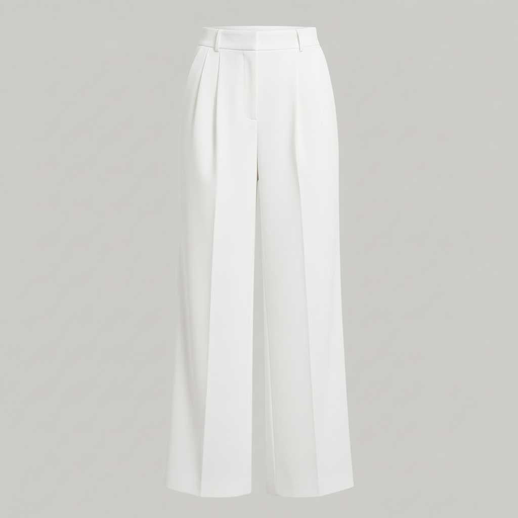 Pantaloni A Gamba Larga Lena | Pantaloni Donna Neri
