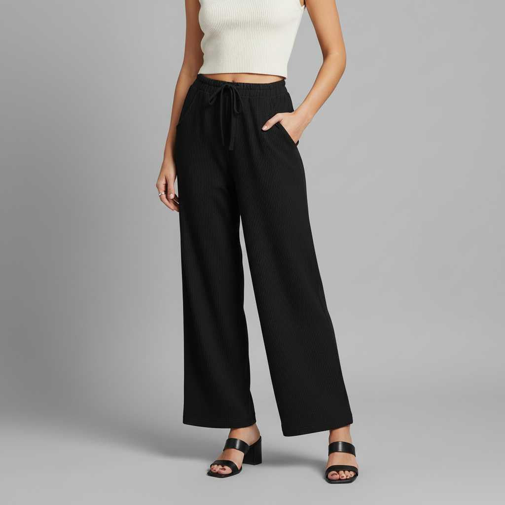 Pantaloni Donna Velluto a Coste Alta Vita | Pantaloni da Donna