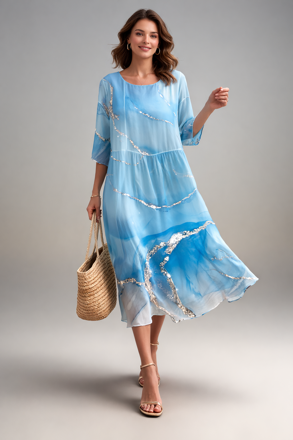 Pavla Women's Summer Dress | Floral Print, Lightweight Cotton 2