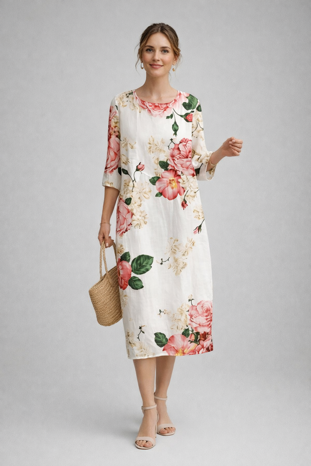 Pavla Women's Summer Dress | Floral Print, Lightweight Cotton 4