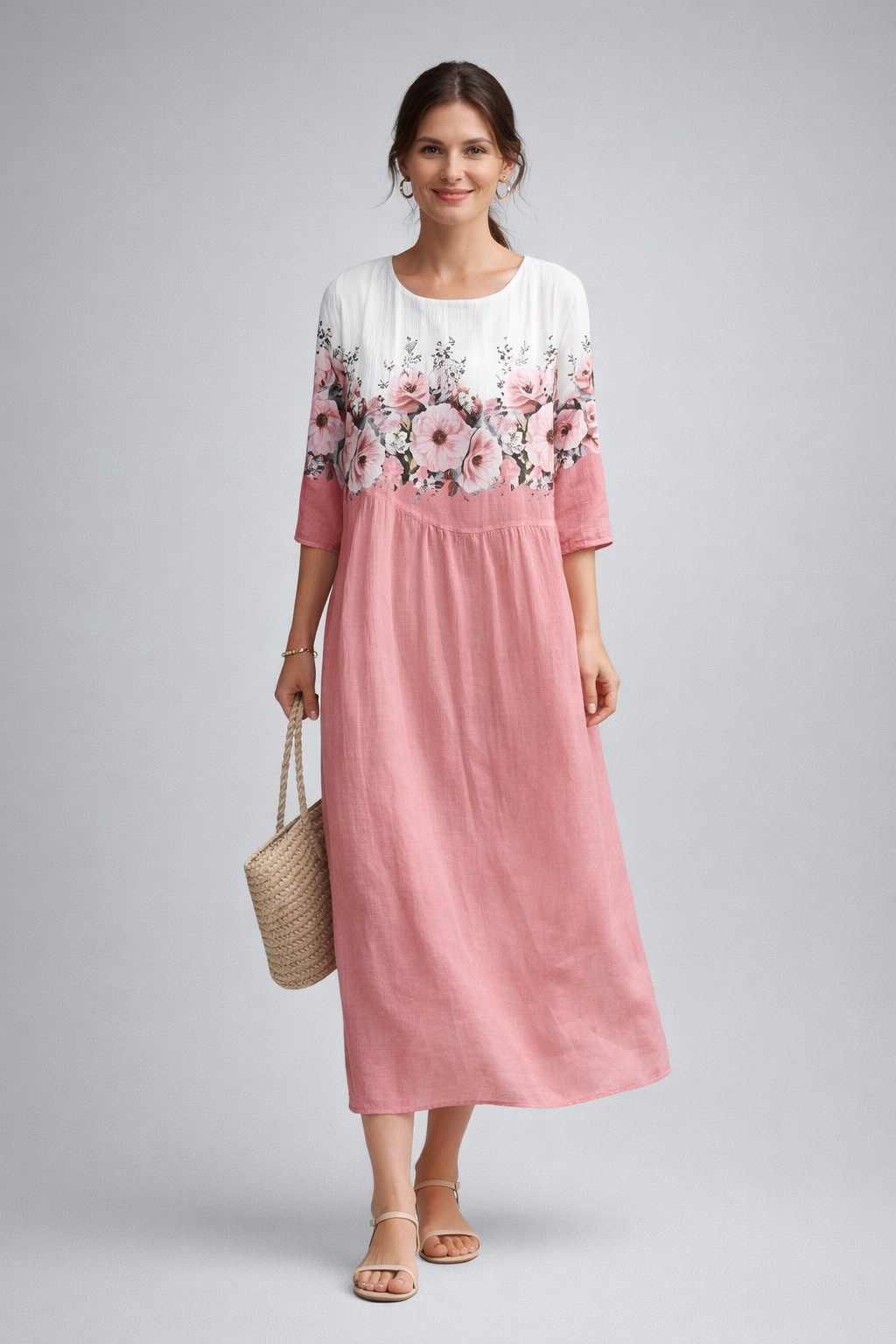 Pavla Women's Summer Dress | Floral Print, Lightweight Cotton 5