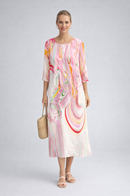 Pavla Women's Summer Dress | Floral Print, Lightweight Cotton 7