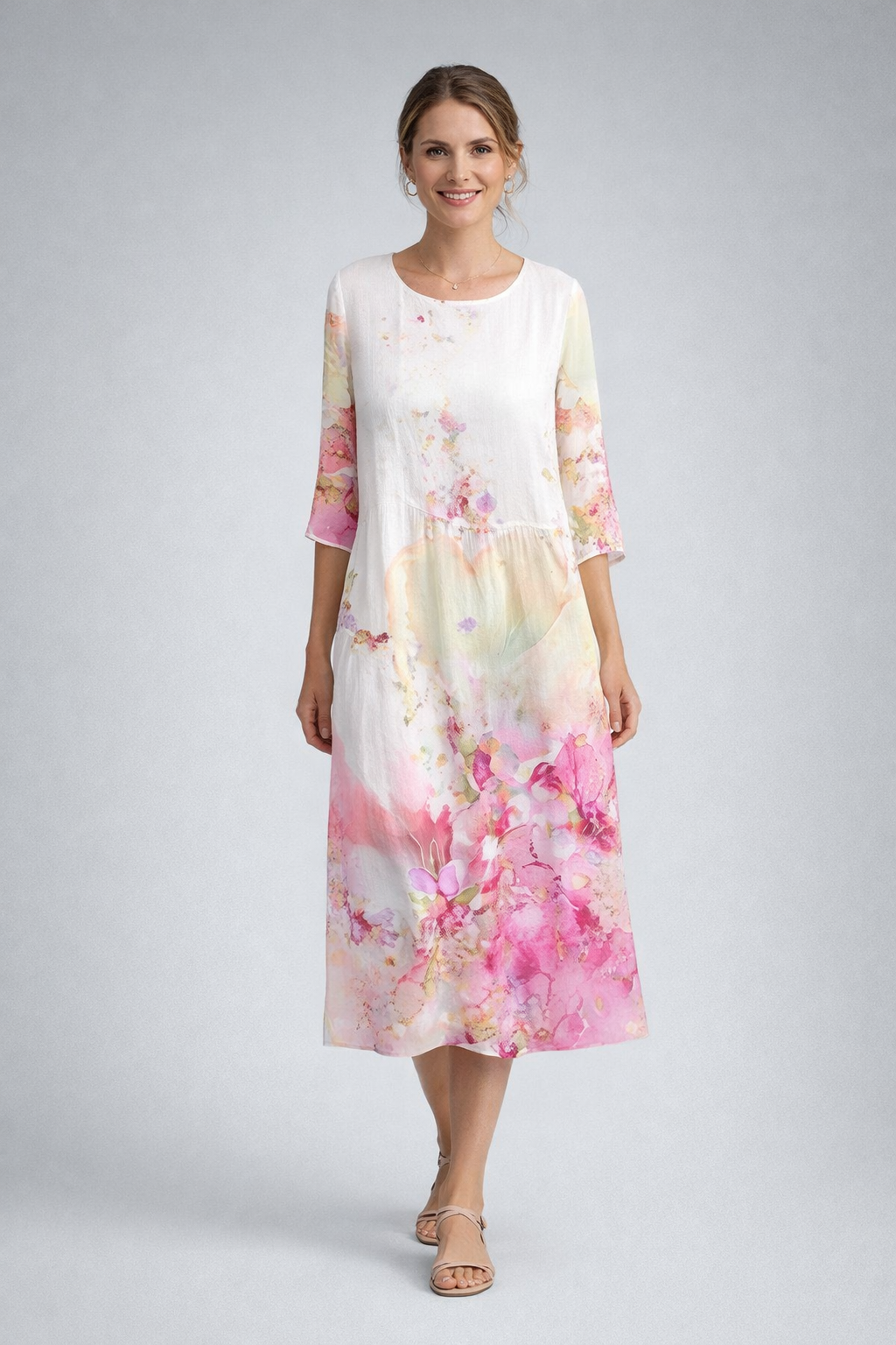 Pavla Women's Summer Dress | Floral Print, Lightweight Cotton 8