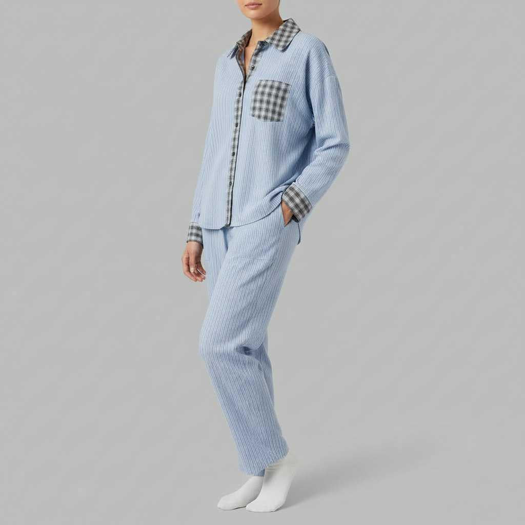 Pigiama Donna Elegante | Set Camicia e Pantaloni