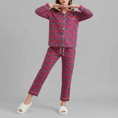 Pigiama Donna Invernale Scozzese | Pigiama Flanella Cotone