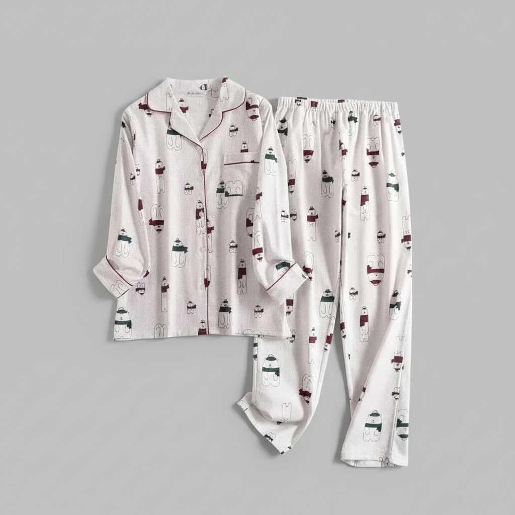 Pigiama Donna Invernale Scozzese | Pigiama Flanella Cotone