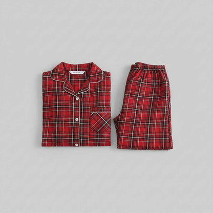 Pigiama Donna Invernale Scozzese | Pigiama Flanella Cotone
