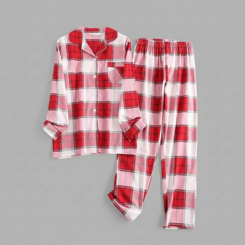 Pigiama Donna Invernale Scozzese | Pigiama Flanella Cotone