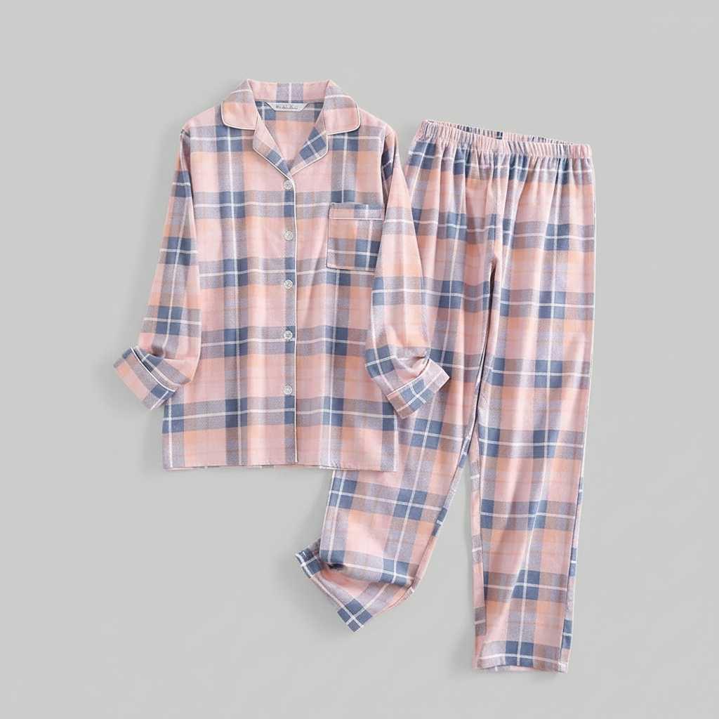 Pigiama Donna Invernale Scozzese | Pigiama Flanella Cotone