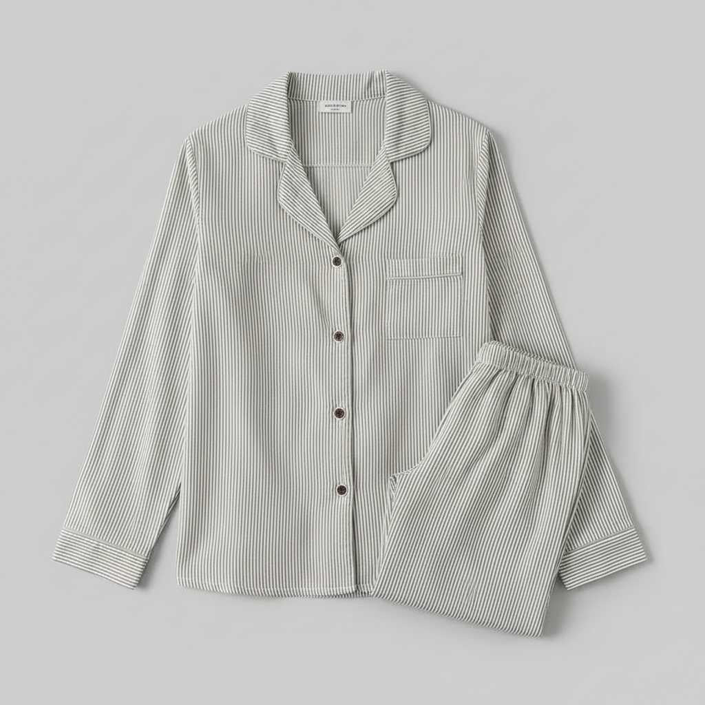 Pigiama da Donna A Righe Blu e Bianco | Indumenti da Notte