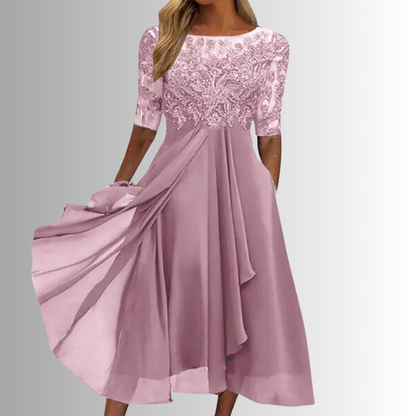 Raffinato Rhonda | Abito Cerimonia Donna in Pizzo Elegante 1