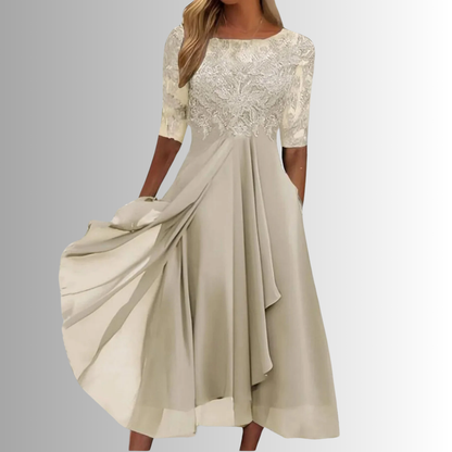 Raffinato Rhonda | Abito Cerimonia Donna in Pizzo Elegante 2